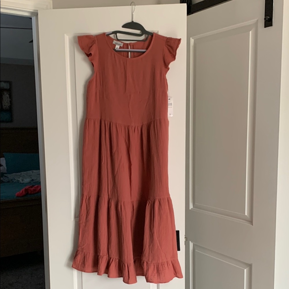 Brennan tiered gauze sun dress size M NWT